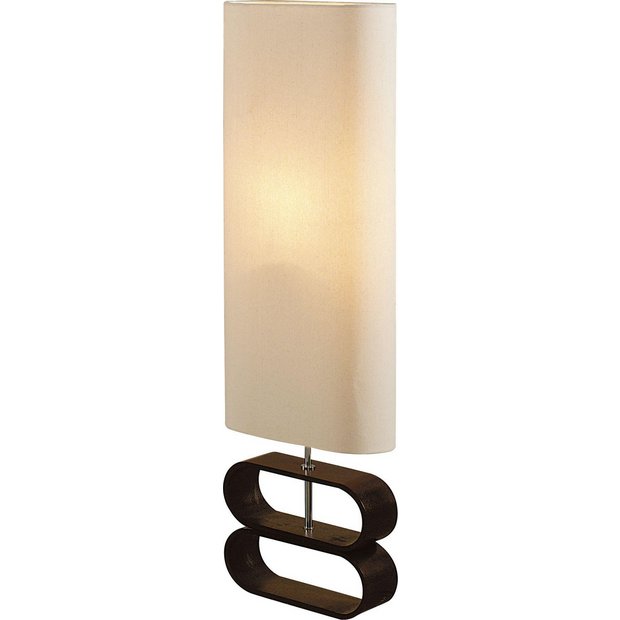 Buy Collection Kari Floor Lamp - Cream and Dark Wood at Argos.co.uk - Your Online Shop for Floor ...